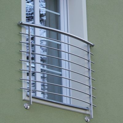 Bild-Nr.GF.4: Französisches Fenstergitter aus Edelstahl.